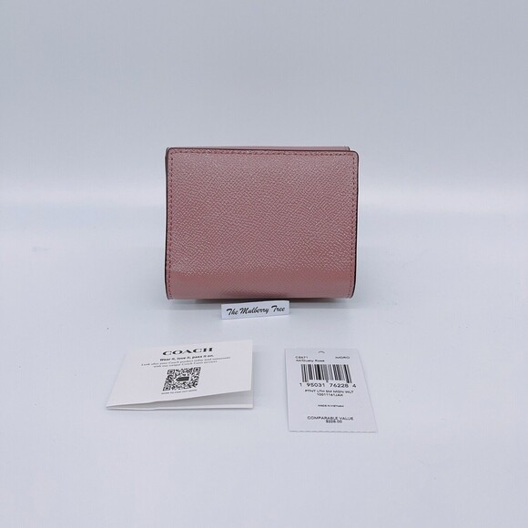 Coach CE671 Morgan Small Leather Wallet Dusty Rose NWT Org $228 - Picture 4 of 11